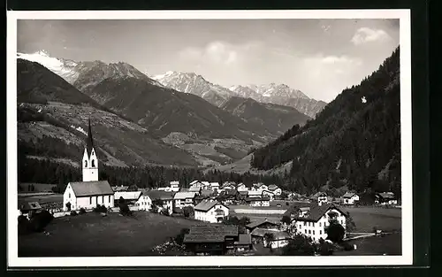 AK Luttach /Ahrntal, Gesamtansicht mit Bergpanorama