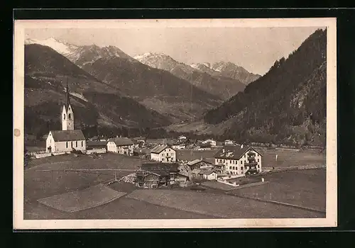 AK Luttach im Ahrntale, Panorama mit Kirche