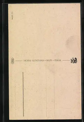 Künstler-AK Siusi allo Sciliar, Hotel e Pensione Savoy