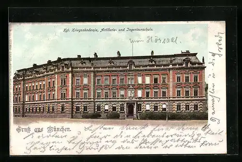 AK München, Kgl. Kriegsakademie, Artillerie- und Ingenieurschule