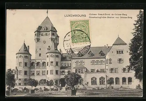 AK Luxembourg, Grossherzogliches Schloss von Colmar-Berg