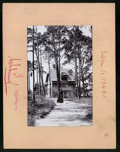 Fotografie Brück & Sohn Meissen, Ansicht Tetschen / Elbe, Gasthaus auf dem Quaderberg