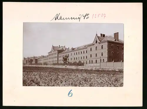 Fotografie Brück & Sohn Meissen, Ansicht Kamenz i. Sa., Kaserne II. Bataillon des 13. Infanterie-Regiment Nr. 178