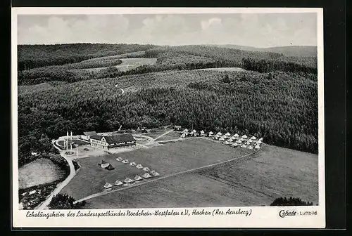 AK Hachen, Fliegeraufnahme des Erholungsheims des Landessportbundes NRW