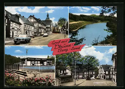 AK Dhünn, Ortspartie, Freibad, Talsperre