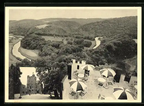 AK Solingen, Burg Hohenscheid, Panorama mit Wupper