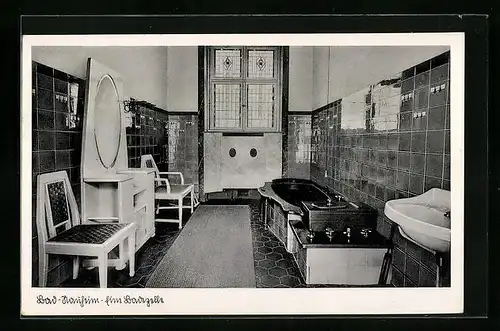 AK Bad Nauheim, Badezimmer mit Wanne