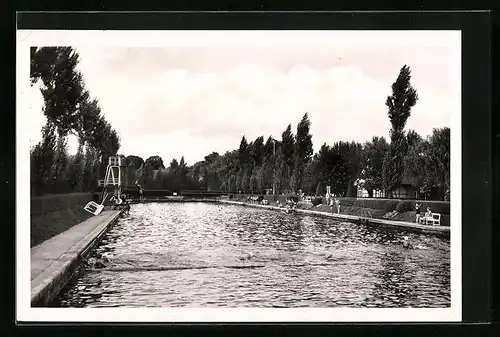 AK Burgdorf /Han., Partie am Schwimmbad