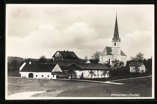 AK Graun-Alt Ottenkirchen, Ortspartie mit Kirche