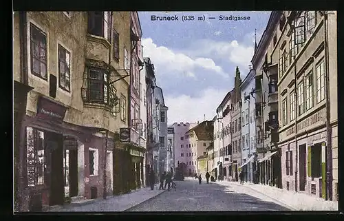 AK Bruneck, Blick in die Stadtgasse