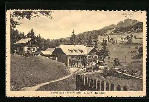 AK Avelengo, Albergo Alpino Füllgenhütte