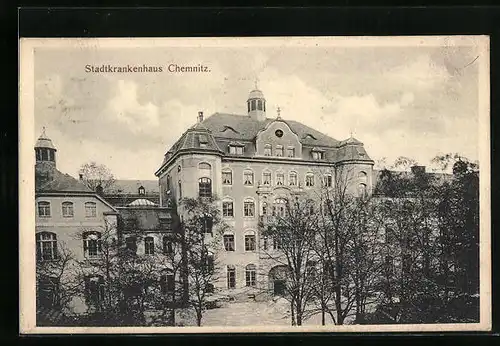 AK Chemnitz, Blick zum Stadtkrankenhaus