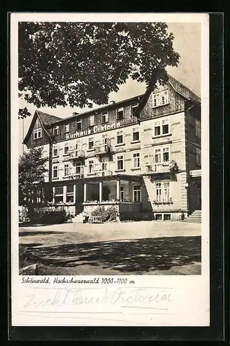 AK Schönwald /Hochschwarzwald, Kurhaus Victoria