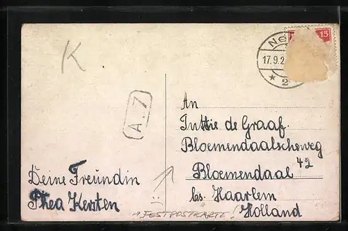 AK Elberfeld, Festpostkarte zur Dreihundert-Jahrfeier mit Thaliatheater und Schwebebahn