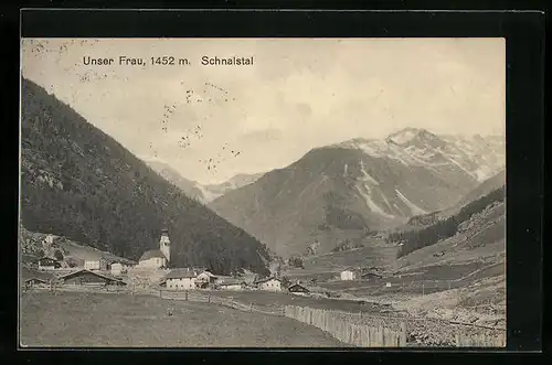AK Unser Frau, Ortsansicht mit Schnalstal