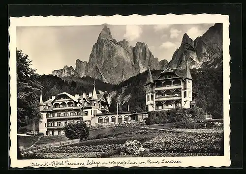 AK Siusi, Hôtel Pensione Salego mit Bergpanorama