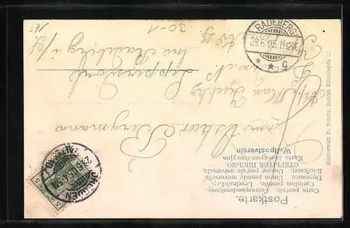 Lithographie Mein Regiment!, Karabiner und Pickelhaube eines Soldaten des 177. Regiments