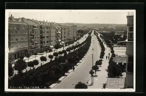 AK Ankara, Yenisehir 31, Strassenpartie aus der Vogelschau