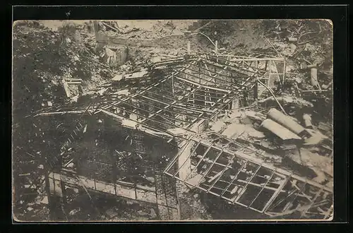 AK Witten, Trümmer der Roburitfabrik nach der ersten und zweiten Explosion
