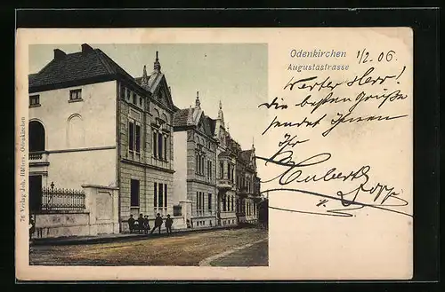 AK Odenkirchen, Augustastrasse mit Kindern