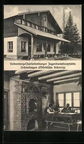 AK Uchtenhagen bei Falkenberg /Märk. Schw., Charlottenburger Jugendwanderhütte