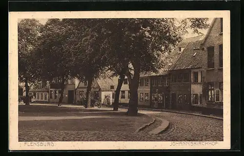 AK Flensburg, Partie am Johanniskirchhof