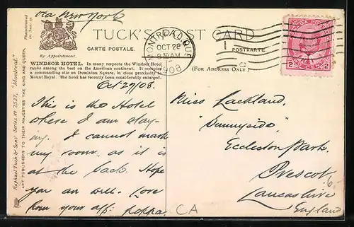 AK Montreal, Windsor Hotel