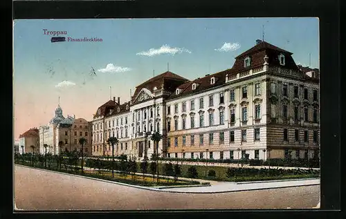 AK Troppau, Finanzdirektion mit Grünanlagen