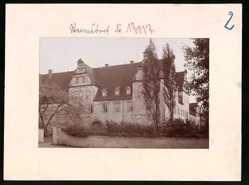 Fotografie Brück & Sohn Meissen, Ansicht Wermsdorf, Blick auf das Königliche Jagdschloss