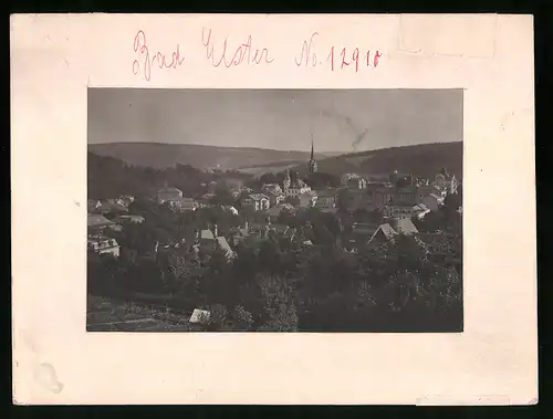 Fotografie Brück & Sohn Meissen, Ansicht Bad Elster, Blick auf den Ort mit Haus Astraea