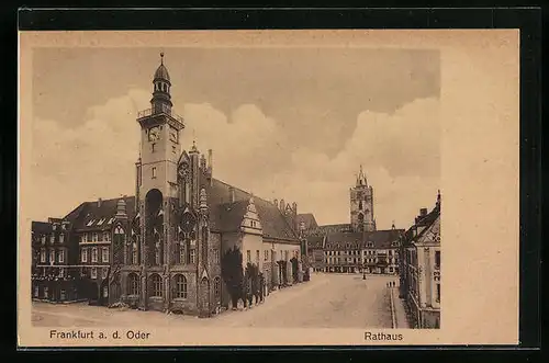 AK Frankfurt a. O., Ansicht des Rathauses