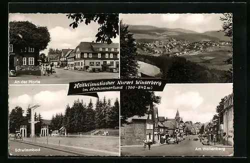 AK Winterberg i. Hochsauerland, An der Pforte, Schwimmbad, Am Waltenberg