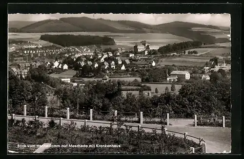 AK Meschede, Ortsansicht mit Krankenhaus