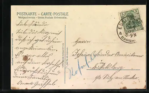 AK Esslingen, Totalansicht aus der Vogelschau