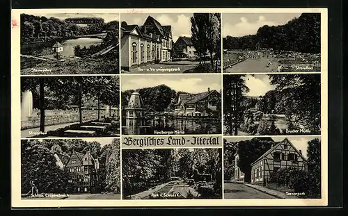 AK Ittertal /Bergisches Land, Stauweiher, Heidelberger Mühle, Tier- u. Vergnügungspark