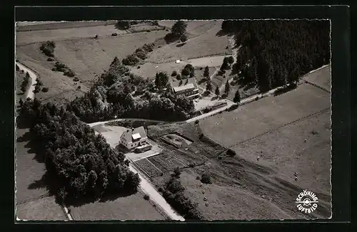 AK Brilon /Sauerland, Jugendherberge am Pappenberg aus der Vogelschau