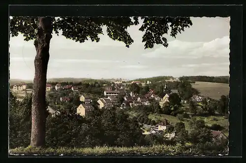 AK Dhünn /Bergisches Land, Ortsansicht mit Feldern