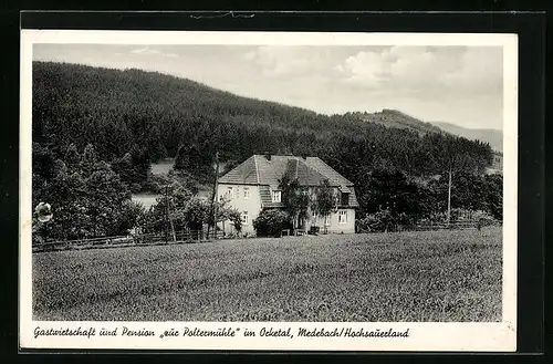 AK Medebach /Hochsauerland, Gastwirtschaft und Pension Zur Poltermühle im Orketal