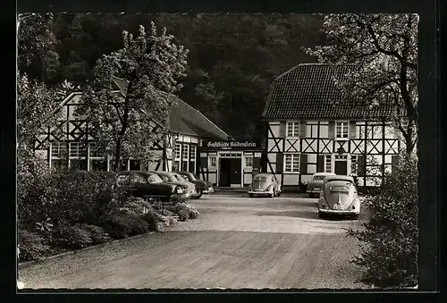 AK Solingen-Widdert, Vorderansicht der Gaststätte Rüdenstein