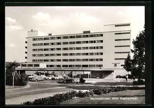 AK Wermelskirchen, Partie vor dem Städt. Krankenhaus