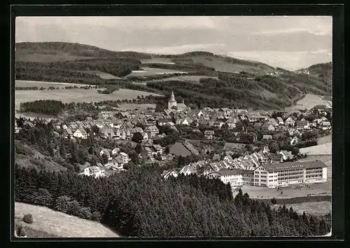 AK Winterberg /Hochsauerland, Ortsansicht aus der Vogelschau