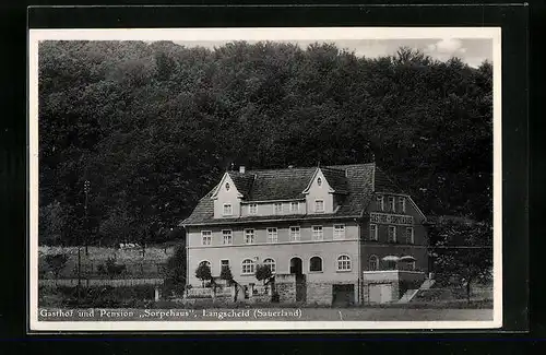 AK Langscheid im Sauerland, Gasthof und Pension Sorpehaus