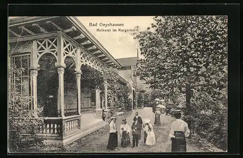 AK Bad Oeynhausen, Molkerei im Kurgarten