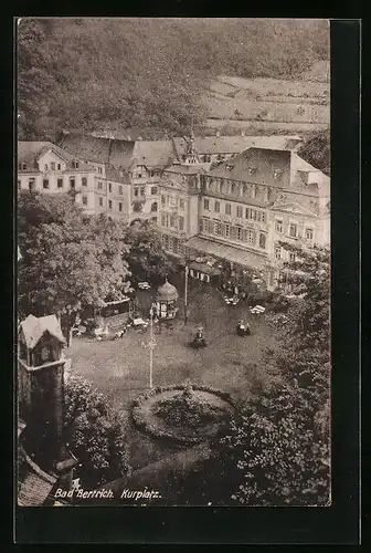 AK Bad Bertrich, Kurplatz aus der Vogelschau