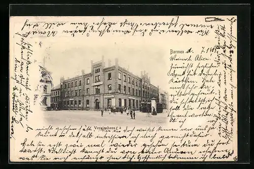 AK Barmen, Ansicht des Vereinshauses