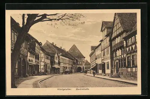AK Königslutter, Ansicht der Marktstrasse