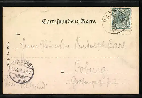 AK Bad Ratzes, Ortsansicht im Grünen