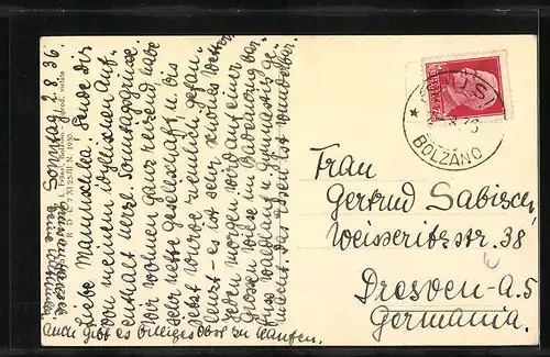 AK Bad Ratzes, Blick zum Gasthaus