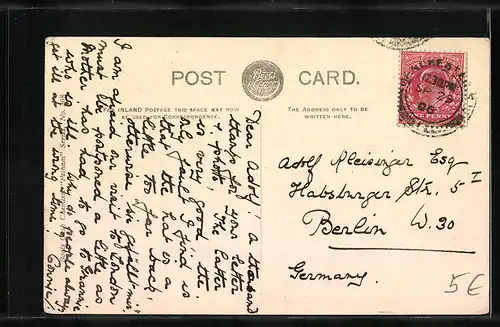 AK Manchester, Royal Exchange, Strassenbahn