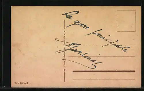 AK Mainz a. Rh., Hauptbahnhof mit Strassenbahn